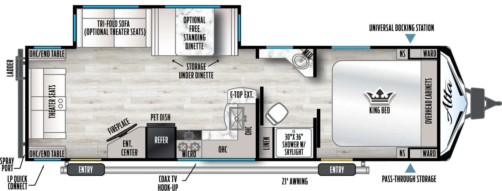 Alta 2850KRL Floorplan